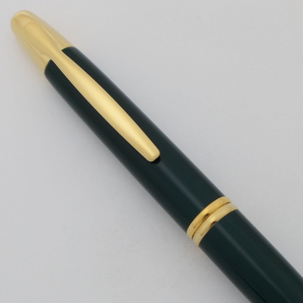 Pilot (Namiki) Vanishing Point - Green Lacquer, Gold Plated Trim
